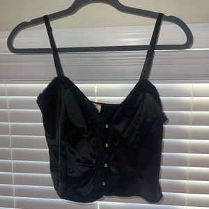 Black cami with buttons